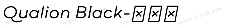 Qualion Black字体转换
